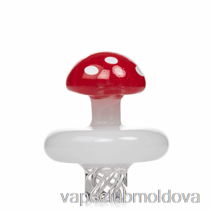 Vape Pod Kit Mj Arsenal Mushroom Spinner Carb Cap Roșu Alb